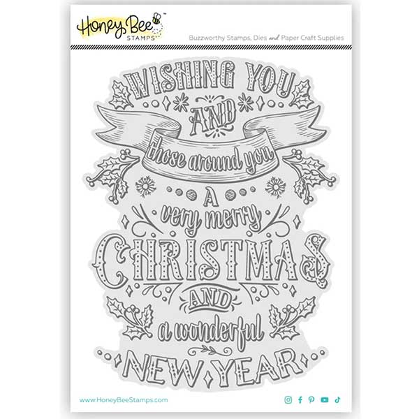 Honey Bee Stamps Very Merry Christmas Stamp