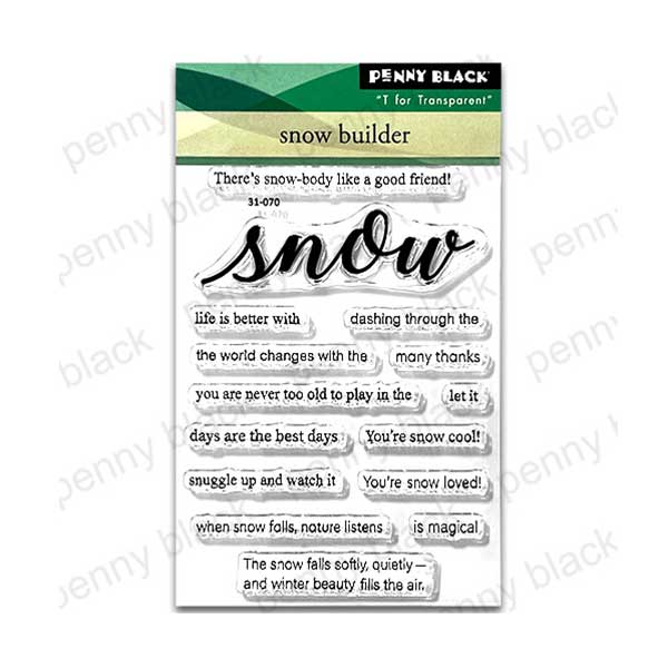 Penny Black Snow Builder Stamp