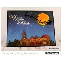 Penny Black Snow Dasher Stamp Set <span style="color:red;">Pre-order</span>