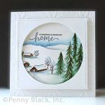 Penny Black Rural Winter Cling Stamp