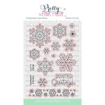 Pretty Pink Posh Snowflakes Stamp