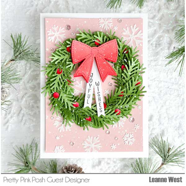 Pretty Pink Posh Upright Greetings: Christmas Stamp