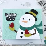 Waffle Flower Snow Cheer Sentiments Stamp