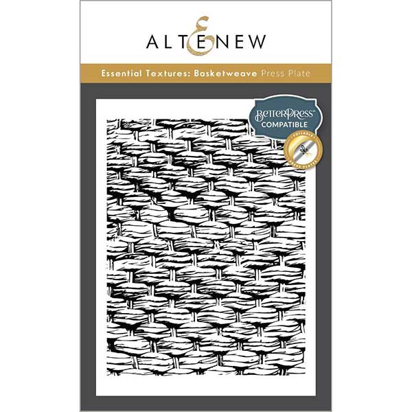 Altenew Essential Textures: Basketweave Press Plate