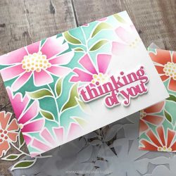 Concord & 9th – Kristina Werner Cheerful Flowers Background Stamp