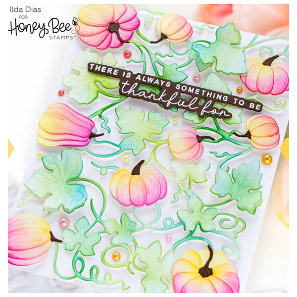 Honey Bee Stamps Bold Background: Pumpkin Patch Dies