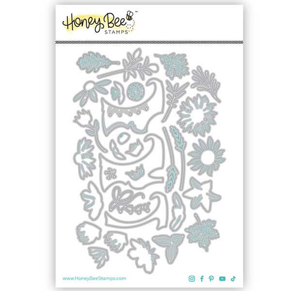 Honey Bee Stamps Lovely Layers: Mini Fall Florals Dies