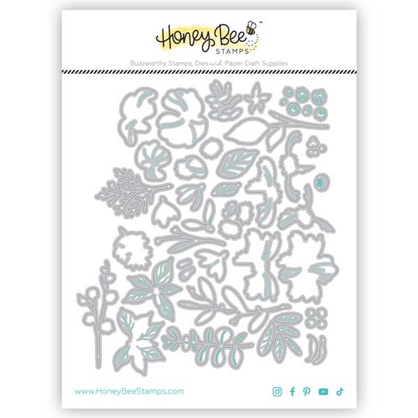 Honey Bee Stamps Lovely Layers: Mini Holiday Florals Dies