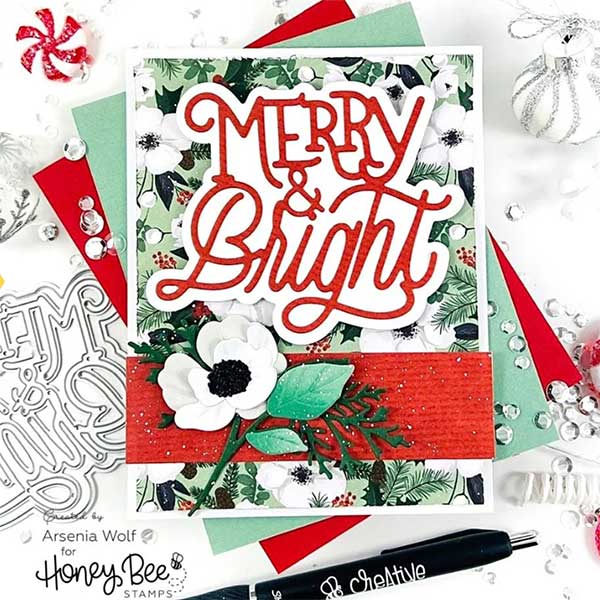 Honey Bee Stamps Merry &amp; Bright Die