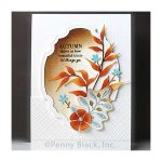 Penny Black Leaf Layers Dies