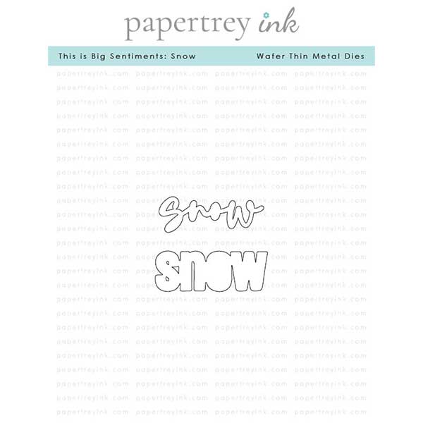 Papertrey Ink This Is Big Sentiments: Snow Dies