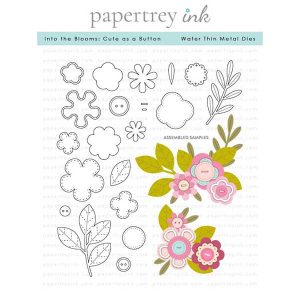 Papertrey Ink Into the Blooms: Cute as a Button Dies