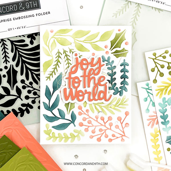 Concord &amp; 9th Holiday Sprigs Stencil Pack