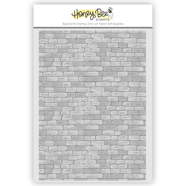 Honey Bee Stamps 3D Embossing Folder - Rustic Brick Wall