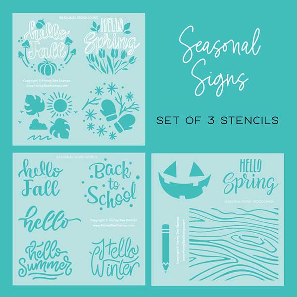 Honey Bee Stamps Seasonal Signs Stencil