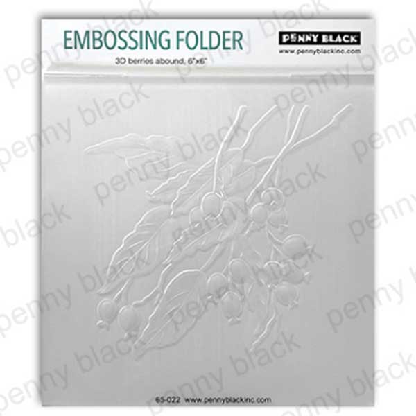 Penny Black Embossing Folder - 3D Berries Abound