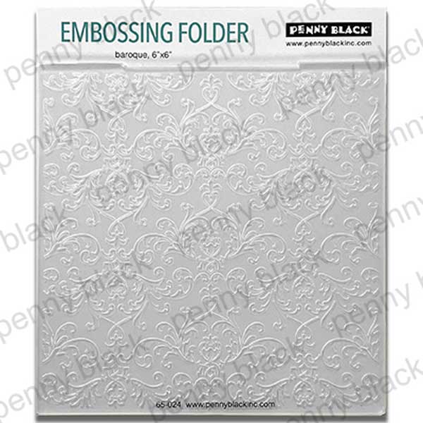 Penny Black Embossing Folder - Baroque