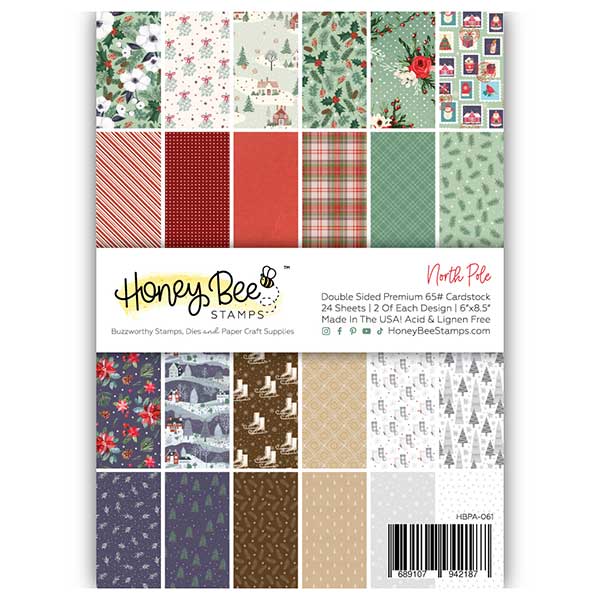 Honey Bee Stamps North Pole Paper Pad