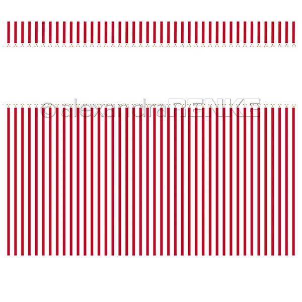 Alexandra Renke Design Paper: Small Stripes with Red Dots