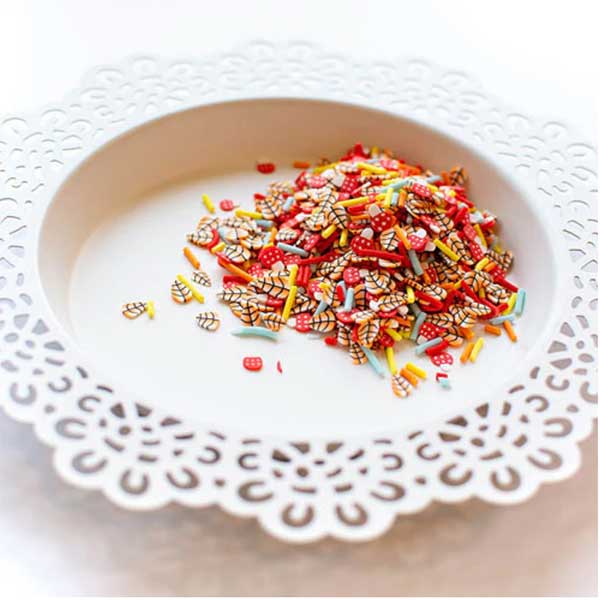 Pretty Pink Posh Fall Mushroom Confetti Mix