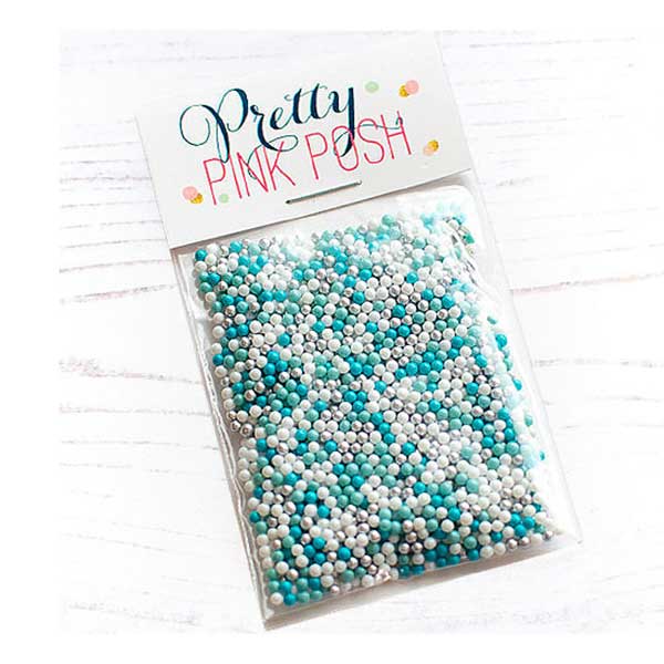 Pretty Pink Posh Snow Days Shaker Beads