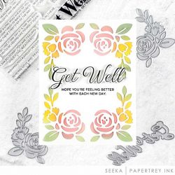 Papertrey Ink This is Big Sentiments: Get Well Dies