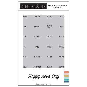 Concord & 9th Mix & Match Hearts Stamp Set