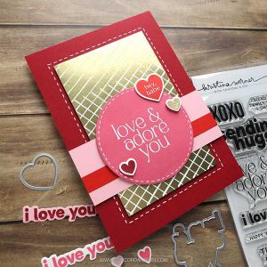 Concord & 9th - Kristina Werner Mixed Greetings Love Stamp Set class=