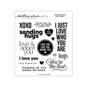 Concord & 9th – Kristina Werner Mixed Greetings Love Stamp Set