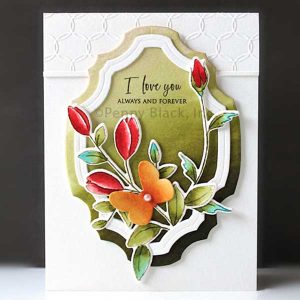 Penny Black Love Blooms Cut Out (metal dies) class=