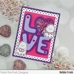 Pretty Pink Posh Valentine Ghost Friends Stamp