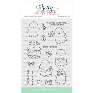 Pretty Pink Posh Valentine Ghost Friends Stamp