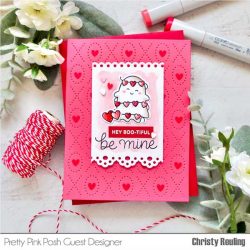 Pretty Pink Posh Valentine Ghost Friends Stamp