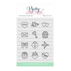 Pretty Pink Posh Valentine Icons Stamp