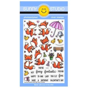 Sunny Studio Stamps Foxy Friends Stamp