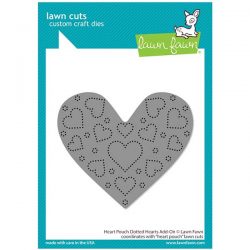 Lawn Fawn Heart Pouch Dotted Hearts Add-On Lawn Cuts