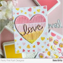 Pretty Pink Posh Love Script Die