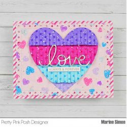 Pretty Pink Posh Love Script Die