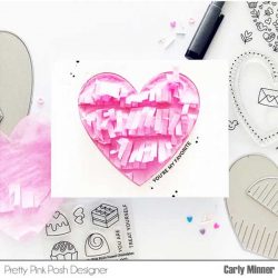 Pretty Pink Posh Fringe Heart Dies