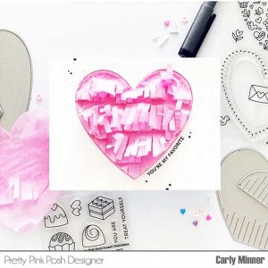 Pretty Pink Posh Fringe Heart Dies class=