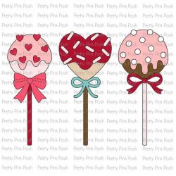 Pretty Pink Posh Valentine Cake Pops Dies