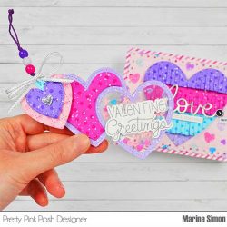 Pretty Pink Posh Valentine Greetings Stamp