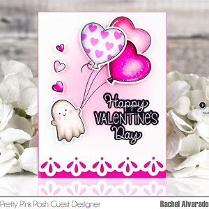 Pretty Pink Posh Valentine Greetings Dies class=