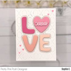 Pretty Pink Posh XOXO Pierced Plate Die