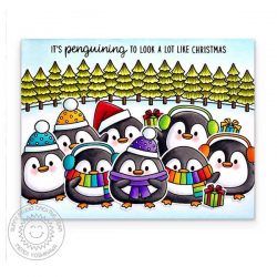 Sunny Studio Stamps Roly Poly Penguins Stamp