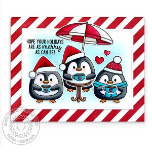 Sunny Studio Stamps Roly Poly Penguins Stamp class=