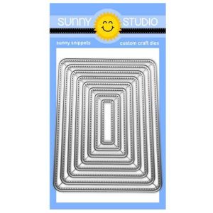 Sunny Studio Stamps Rounded Rectangle Mat Dies