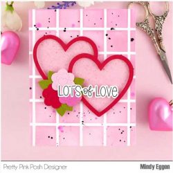 Pretty Pink Posh Square Grid Stencil