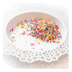 Pretty Pink Posh Bright Rainbow Clay Confetti class=