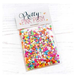 Pretty Pink Posh Bright Rainbow Clay Confetti